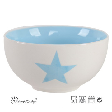 5.5 Inch Bright Color 2 Tone Glaze Bowl